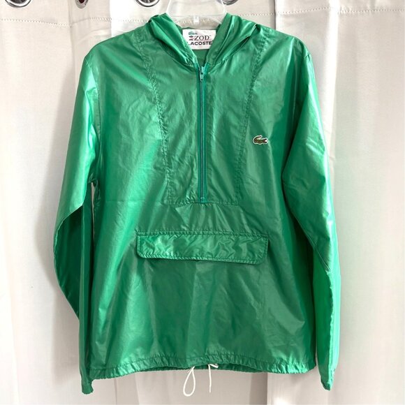 Vtg Izod Lacoste Windbreaker Rain Jacket Small Y2K 90s...
